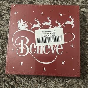 Believe wooden decor plaque